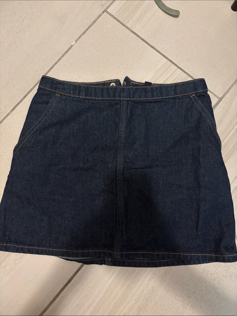 H&M Dark Blue Denim Mini Skirt - Women's